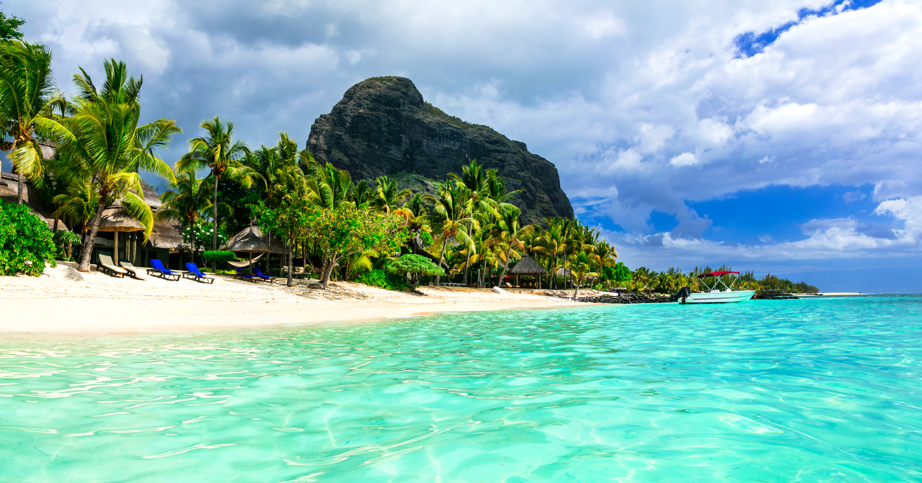 Beautiful Mauritius Island. Le Morne Beach